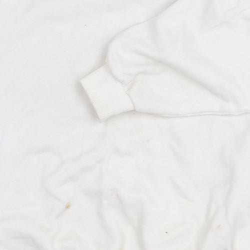 Pull&Bear Ivory Teen Graphic Hoodie L
