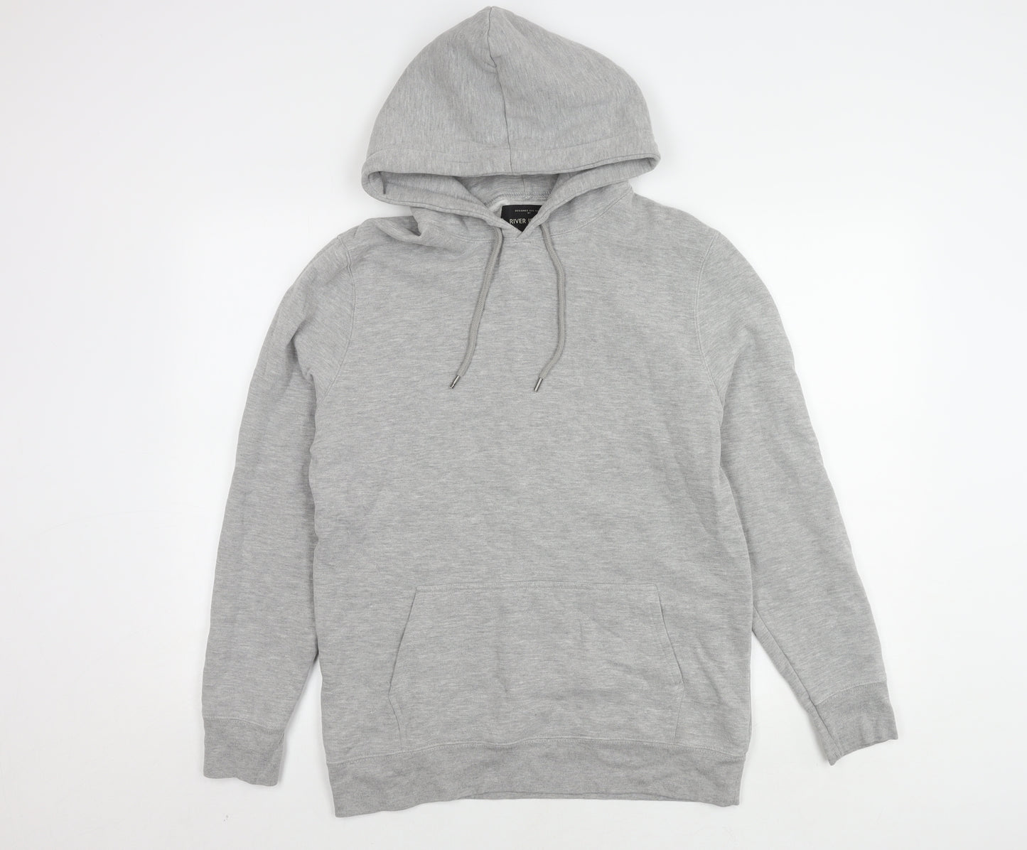 River Island Men's Grey S Pullover Hoodie