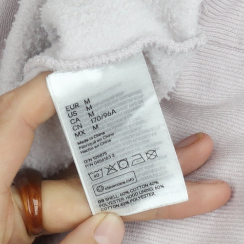 H&M Unisex Adults Clear Hoodie, Size 12, Casual Look