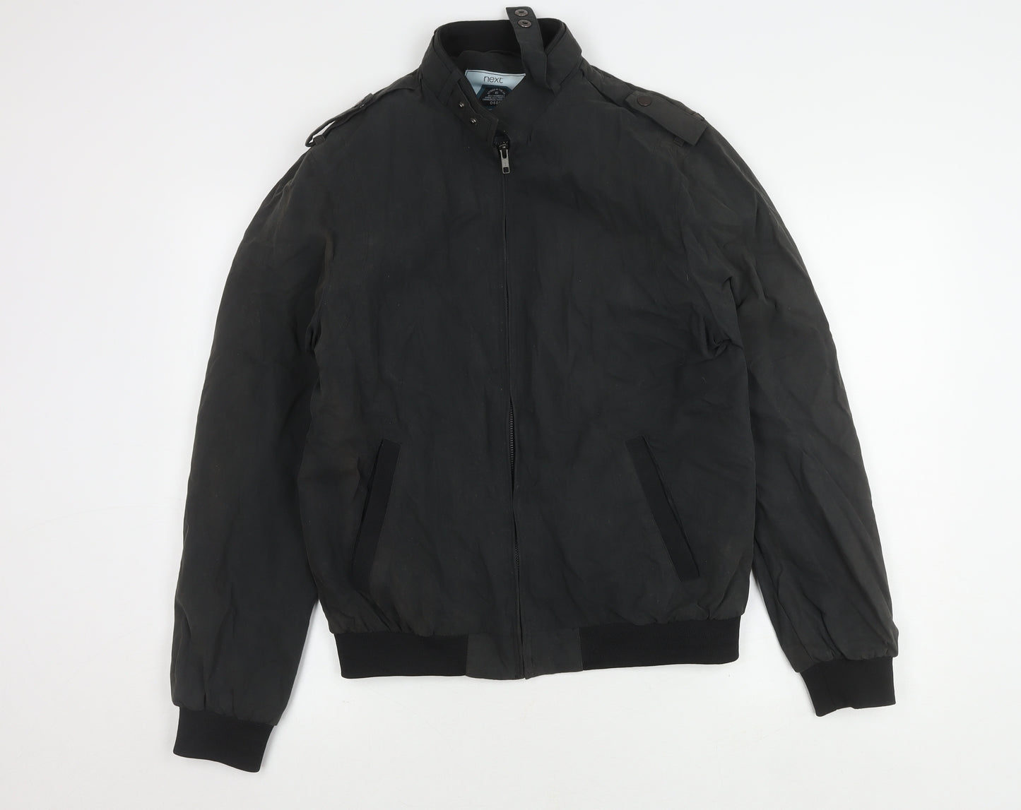 Next Men's Black Medium Stand-Up Collar Jacket