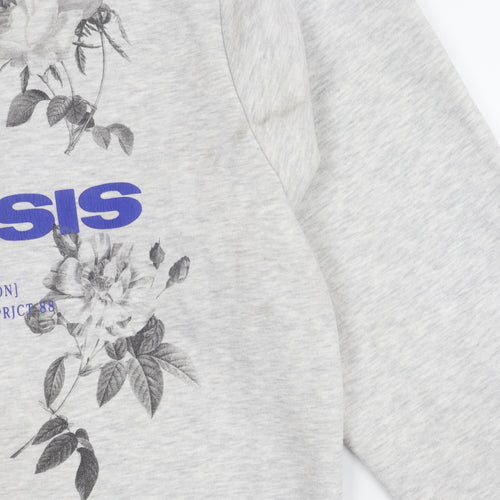 River Island Grey Graphic Print XL Sweatshirt for Men