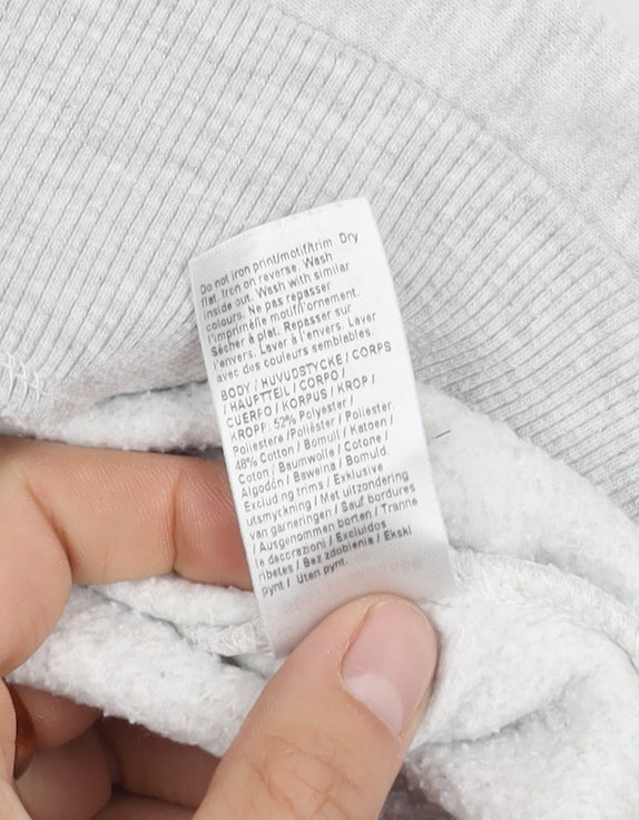 River Island Grey Graphic Print XL Sweatshirt for Men