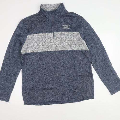 Atlasformen Men's Blue 1/2 Zip Sweatshirt M