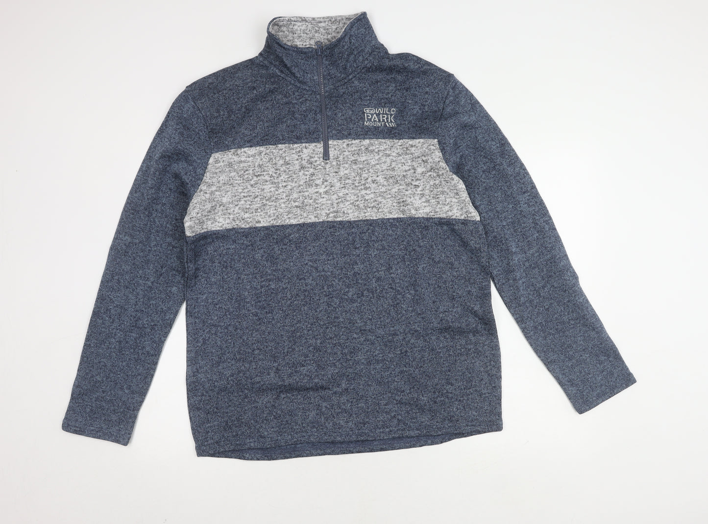 Atlasformen Men's Blue 1/2 Zip Sweatshirt M