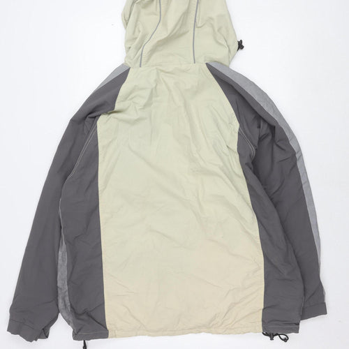 British American Racing Men's Grey Windbreaker Jacket M