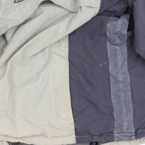 British American Racing Men's Grey Windbreaker Jacket M