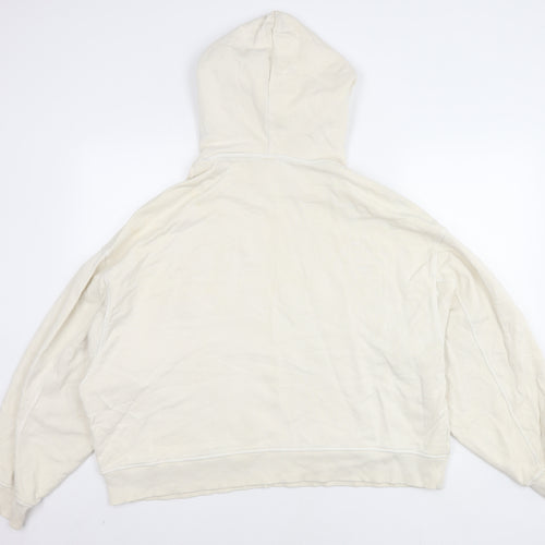 H&M Unisex Ivory Medium Cotton Hoodie Pullover