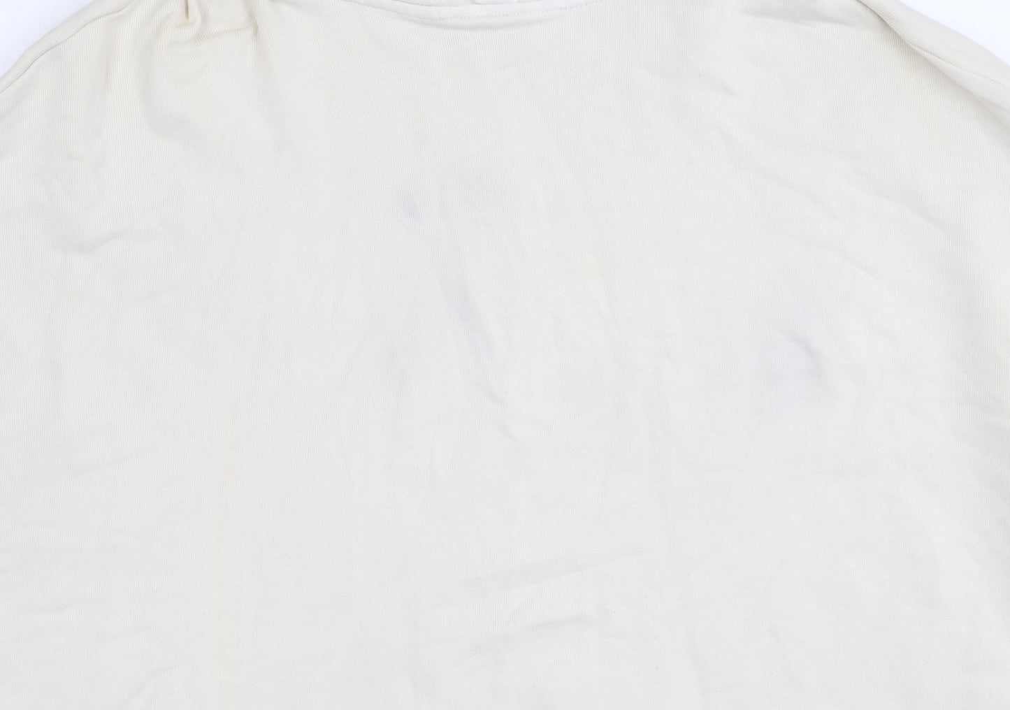 H&M Unisex Ivory Medium Cotton Hoodie Pullover