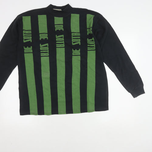 Topman Men's Black Mock Neck Pullover Jumper S
