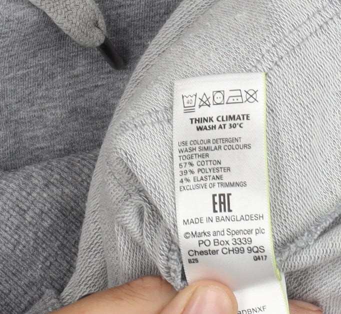 Marks and Spencer Women's Grey Cotton Jacket Size 12