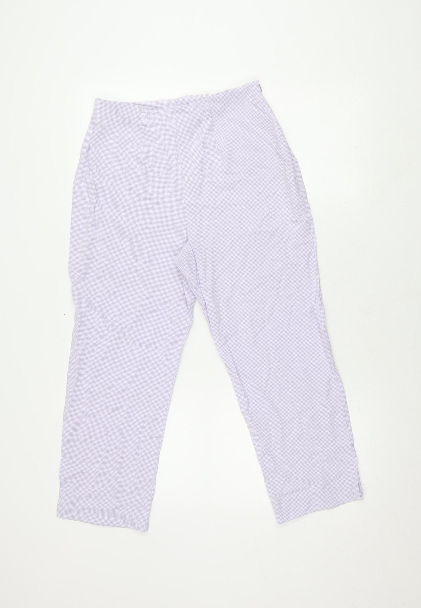 Minuet Women's Check Trousers, Size 10, Made in UK