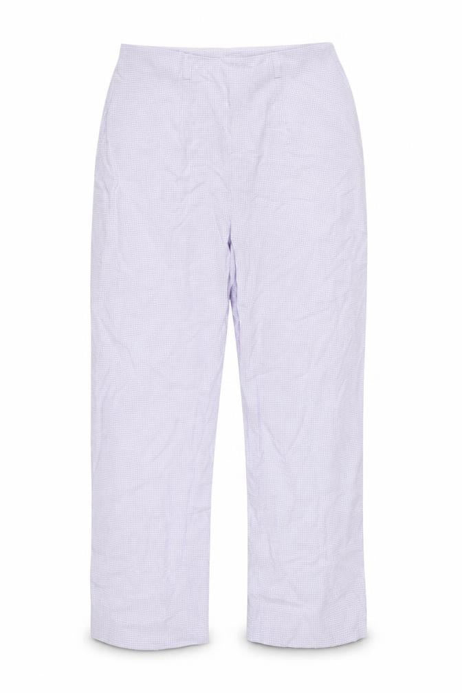 Front view of Minuet Women's Check Trousers, size 10, Made in UK