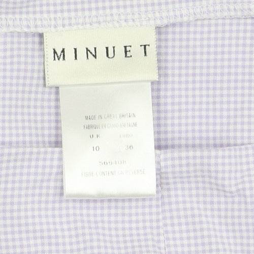 Minuet Women's Check Trousers, Size 10, Made in UK