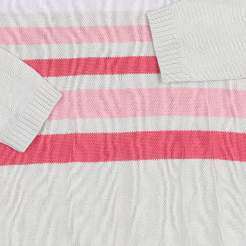 Bonmarché Womens Beige Multicoloured Striped Pullover S