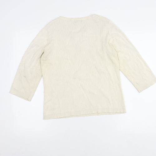 Van Heusen Women's Ivory Henley Jumper L