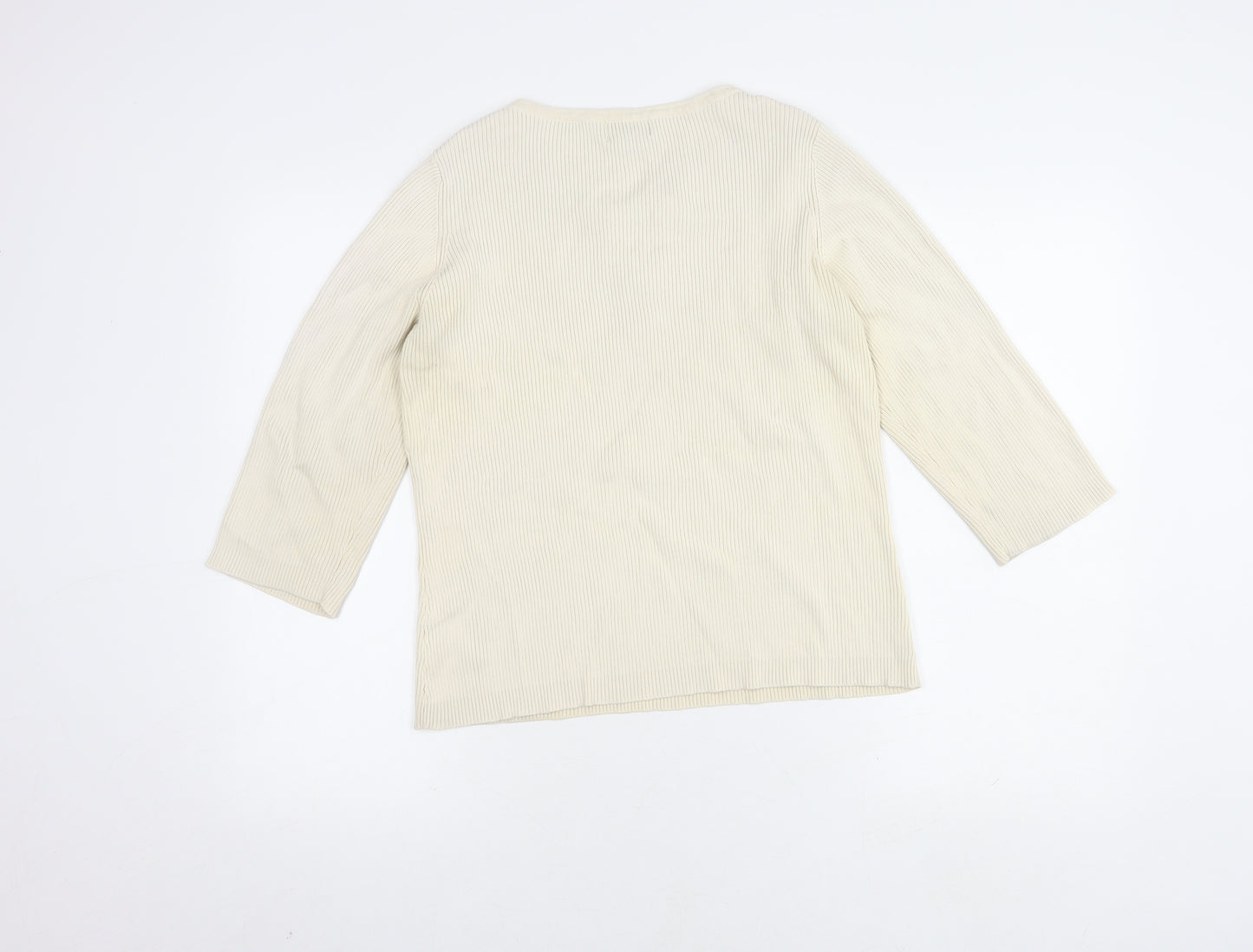 Van Heusen Women's Ivory Henley Jumper L