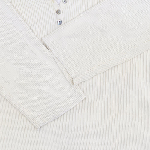 Van Heusen Women's Ivory Henley Jumper L