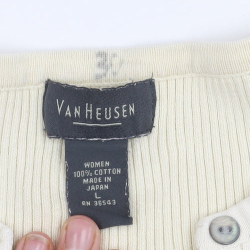 Van Heusen Women's Ivory Henley Jumper L