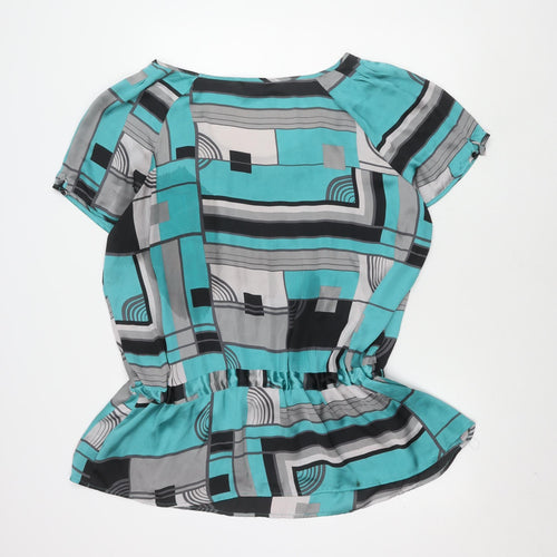 Bm Women's Multicoloured Geometric Blouse Size 24