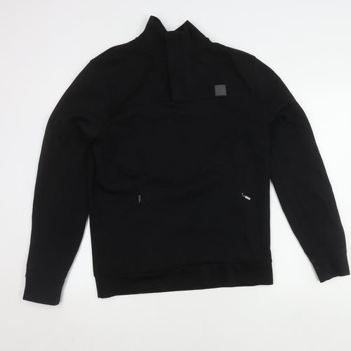 Next Men's Black High Neck Sweatshirt M