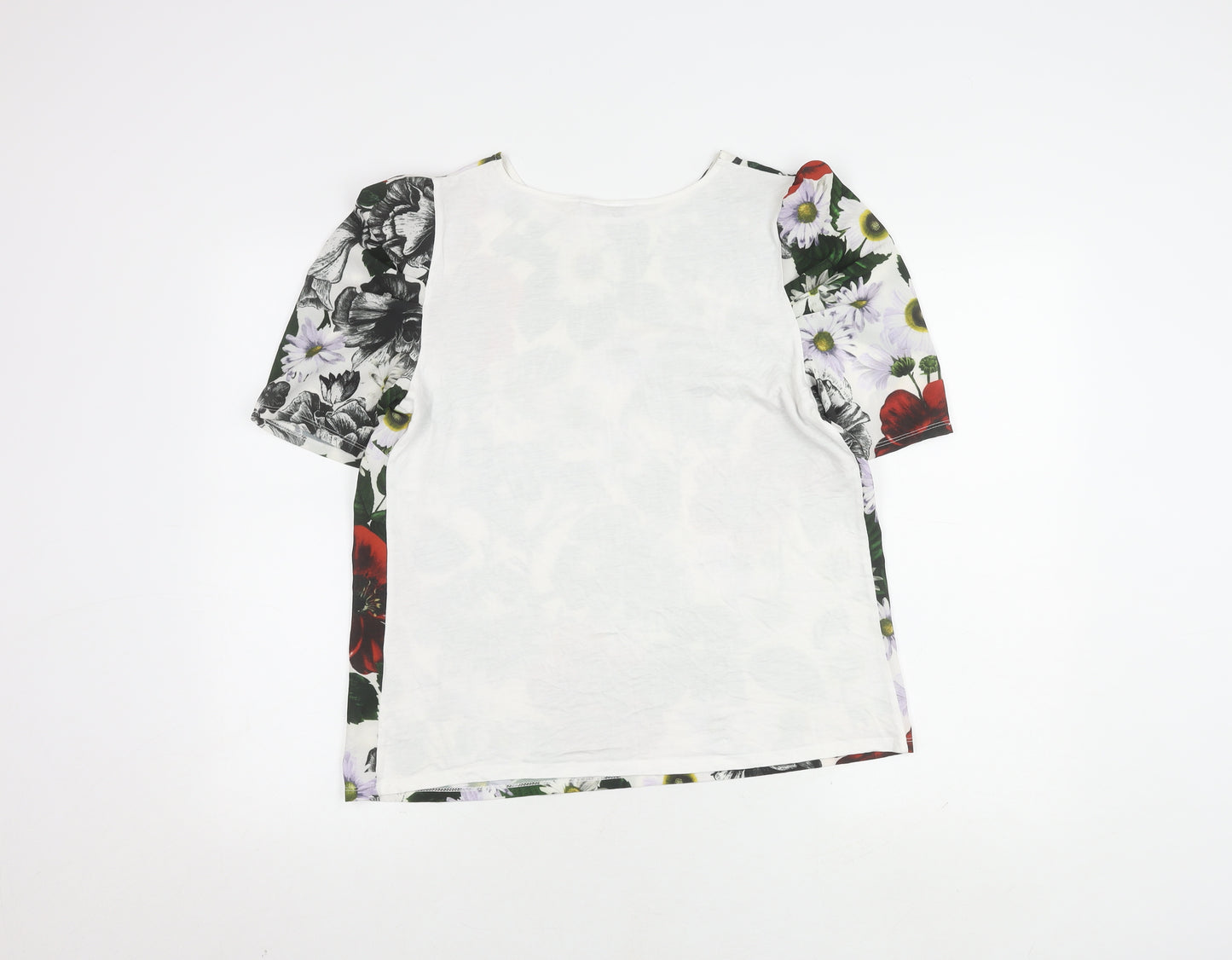 Next Women's Multicoloured Floral T-Shirt - Size 14