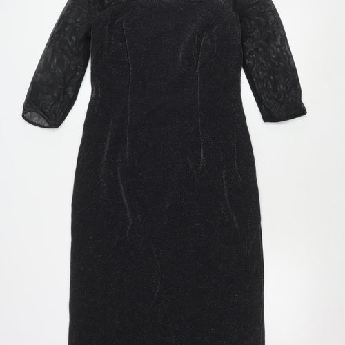 Marks and Spencer Black Sheath Dress, Size 12