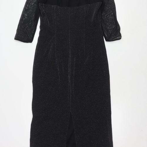 Marks and Spencer Black Sheath Dress, Size 12