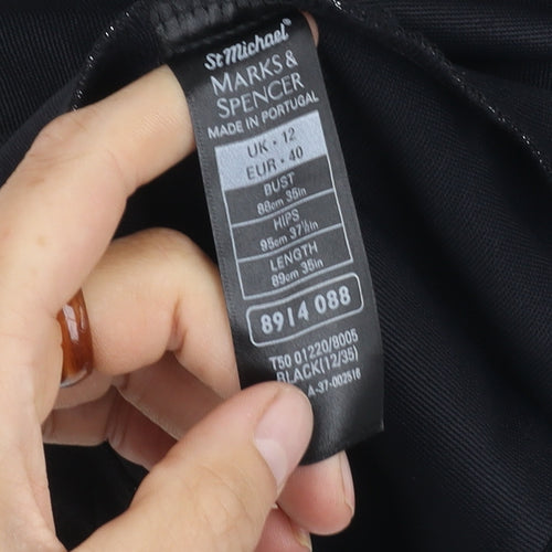 Marks and Spencer Black Sheath Dress, Size 12