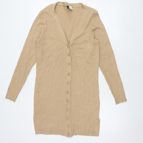 Divided Beige Women's Cardigan V-Neck Size 12