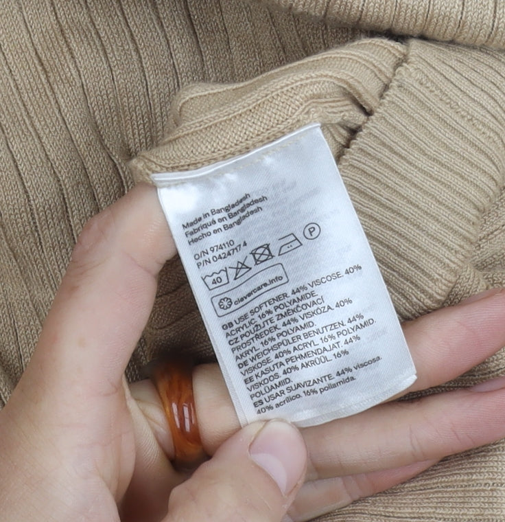 Divided Beige Women's Cardigan V-Neck Size 12