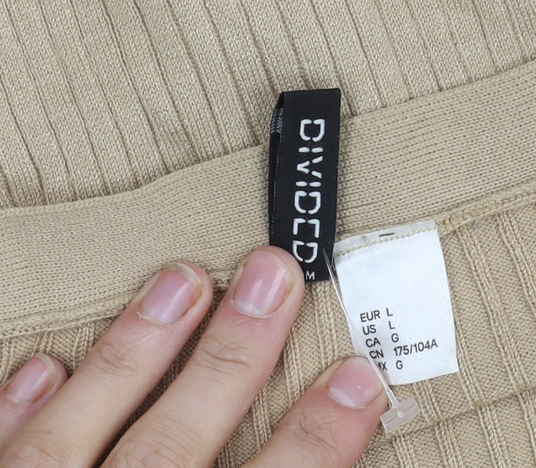 Divided Beige Women's Cardigan V-Neck Size 12