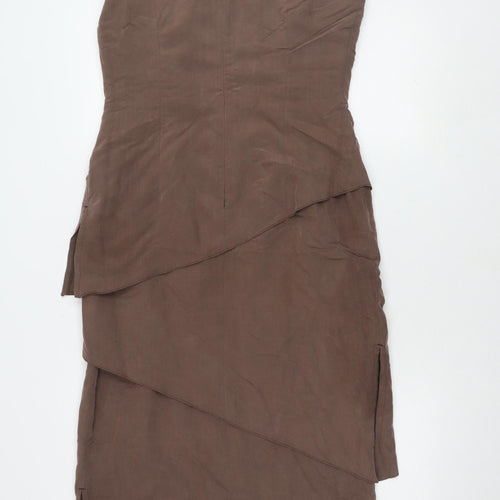 C&A Women's Brown Sleeveless Dress