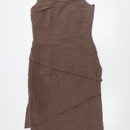 C&A Women's Brown Sleeveless Dress