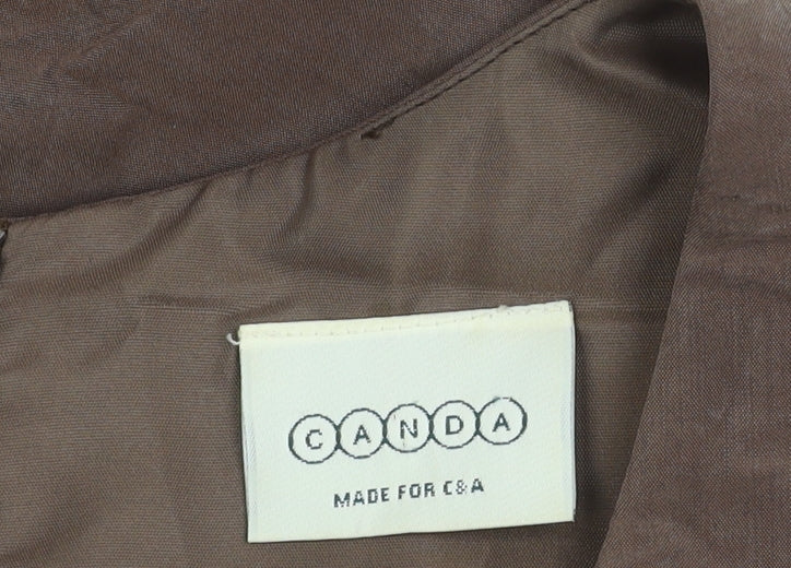 C&A Women's Brown Sleeveless Dress