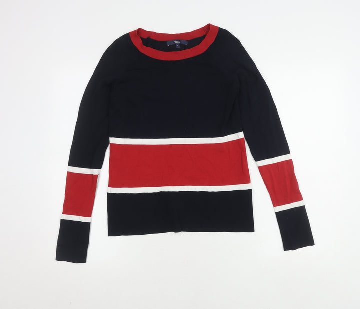 Next Women's Striped Multicoloured Jumper, Size 6