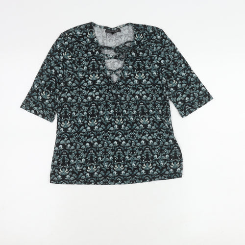 Topshop Women's Multicoloured Knit Top Size 12