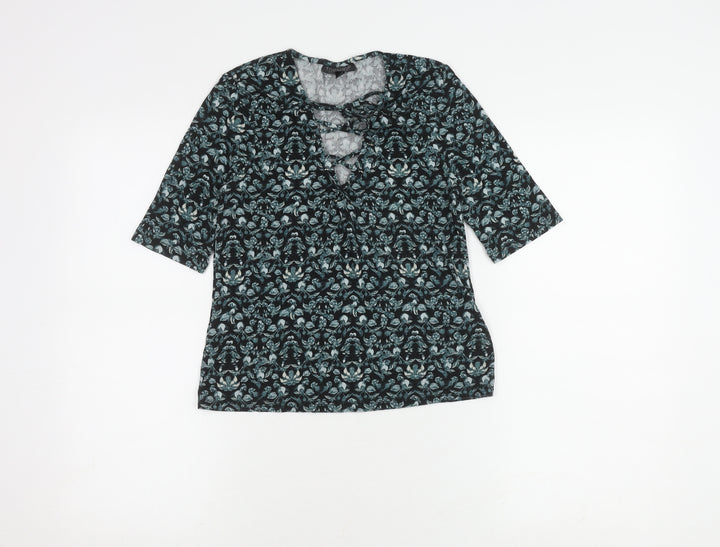 Topshop Women's Multicoloured Knit Top Size 12