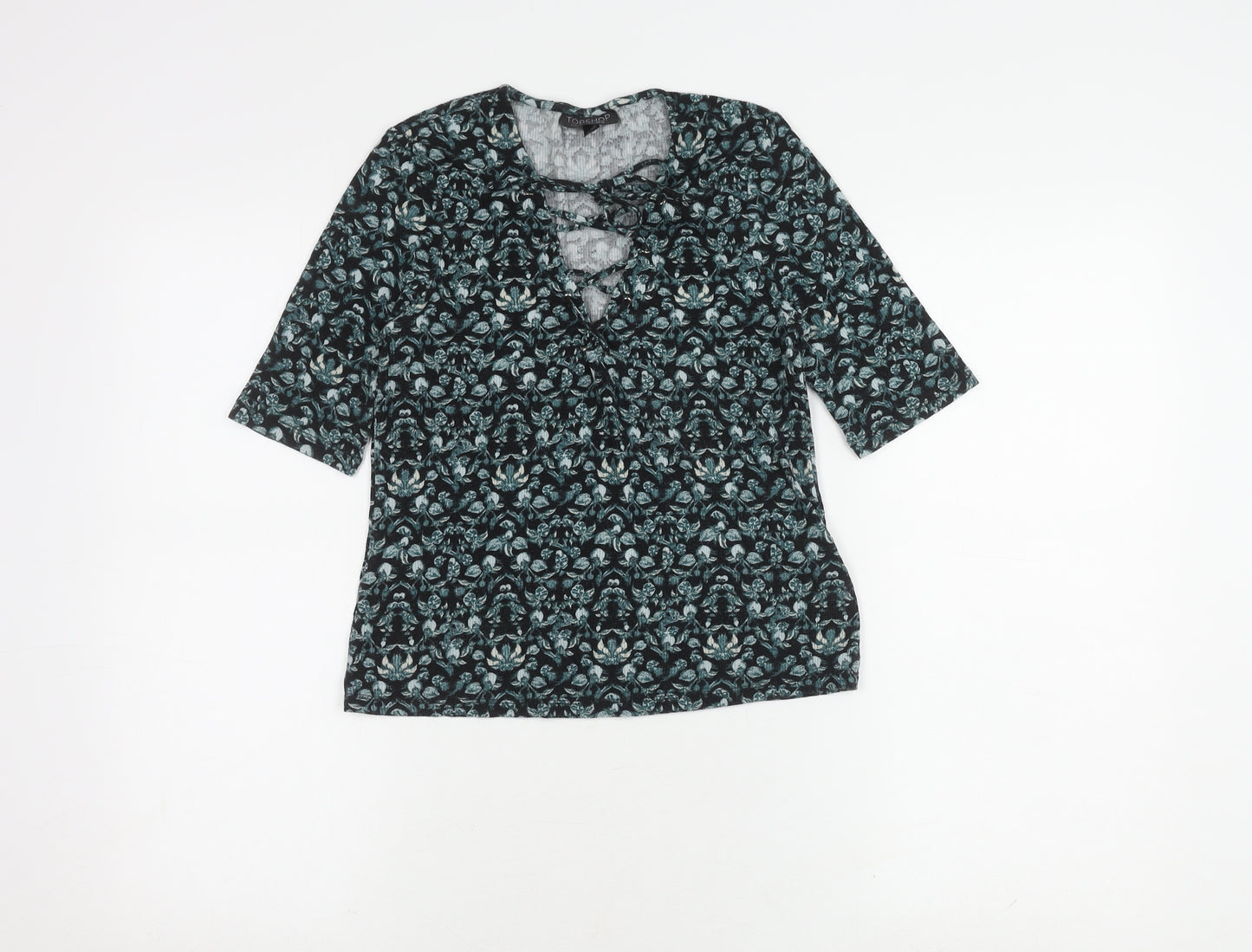 Topshop Women's Multicoloured Knit Top Size 12