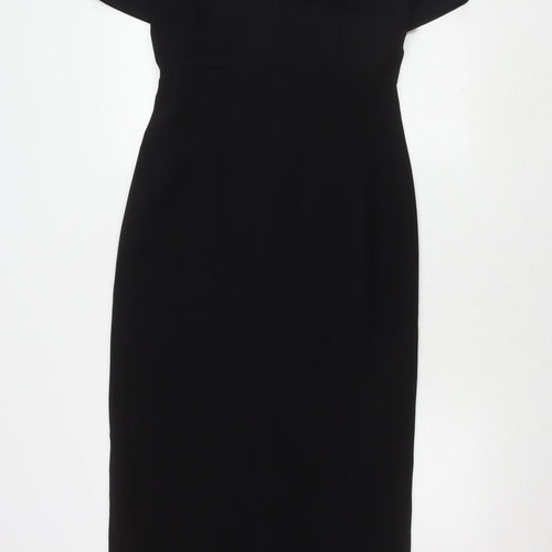 Next Women's Black Short Sleeve Dress - UK 12