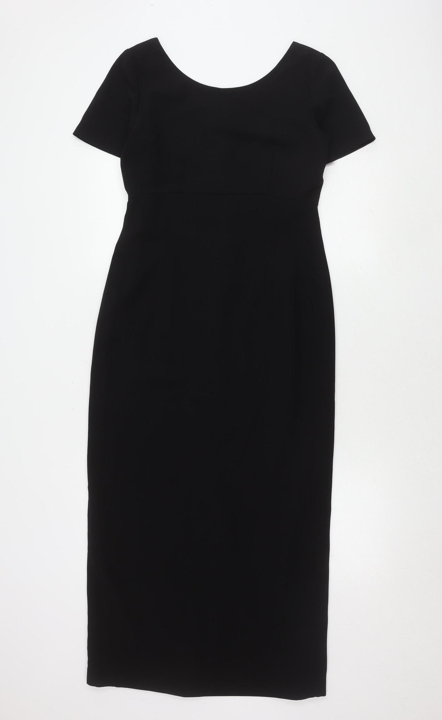 Next Women's Black Short Sleeve Dress - UK 12