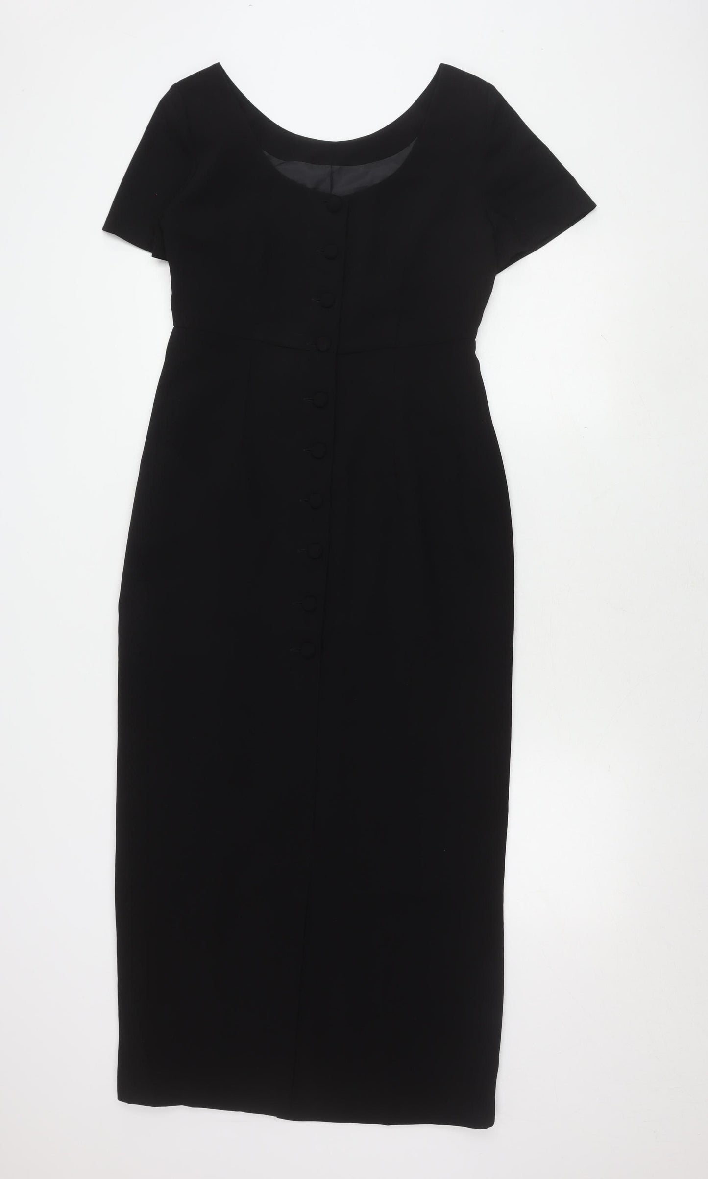 Next Women's Black Short Sleeve Dress - UK 12