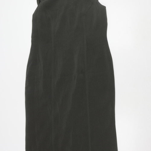 Platinum Women's Grey Sleeveless Dress Size 12
