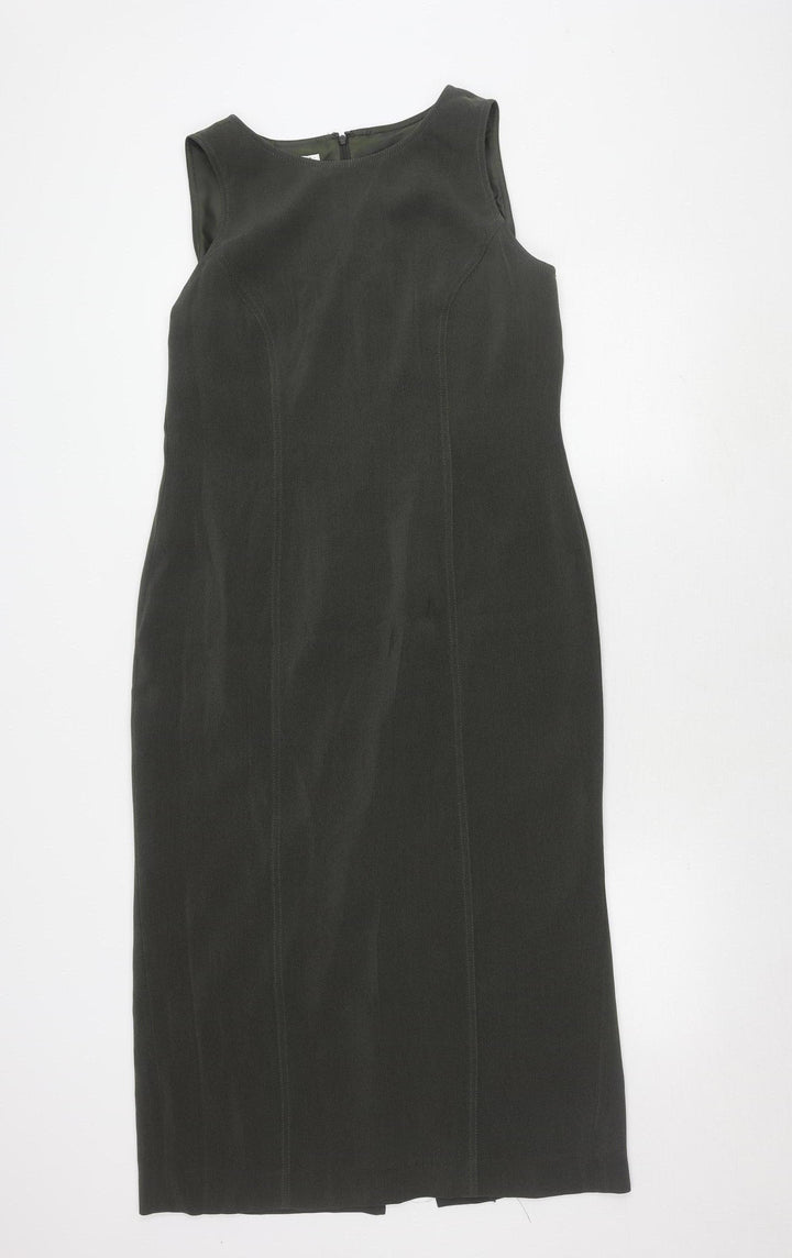 Platinum Women's Grey Sleeveless Dress Size 12