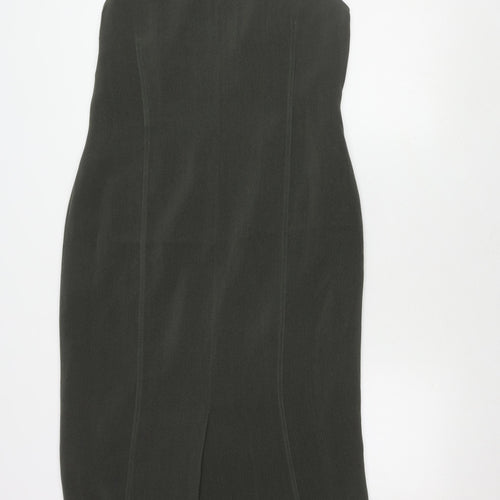 Platinum Women's Grey Sleeveless Dress Size 12