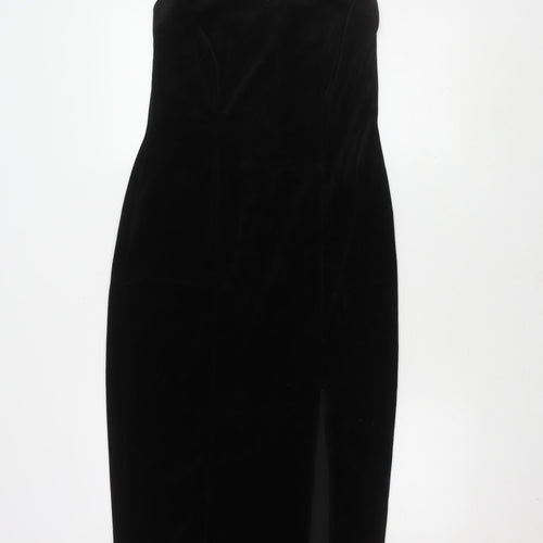 Dorothy Perkins Women's Black Midi Sheath Dress Size 12
