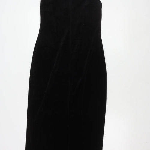 Dorothy Perkins Women's Black Midi Sheath Dress Size 12