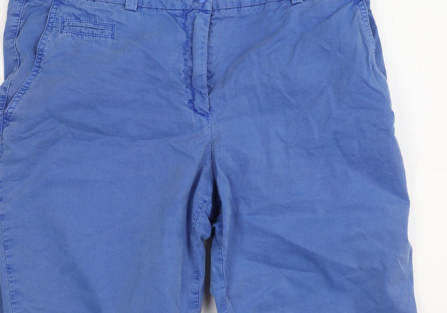 Marks and Spencer Women's Blue Chino Trousers, Size 12