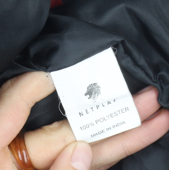 Netplay Men's Black Hooded Jacket Large L