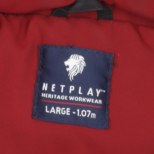 Netplay Men's Black Hooded Jacket Large L