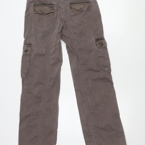 Next Women's Brown Cargo Trousers Size 8R